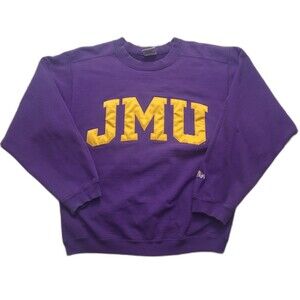 Vtg James Madison University Embroidered Crewneck Sweatshirt